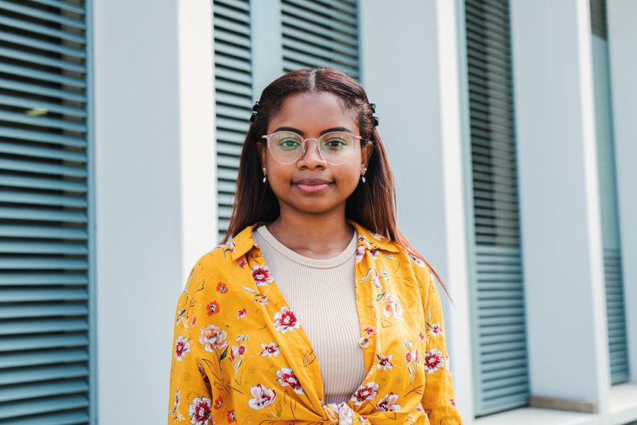 young african american woman